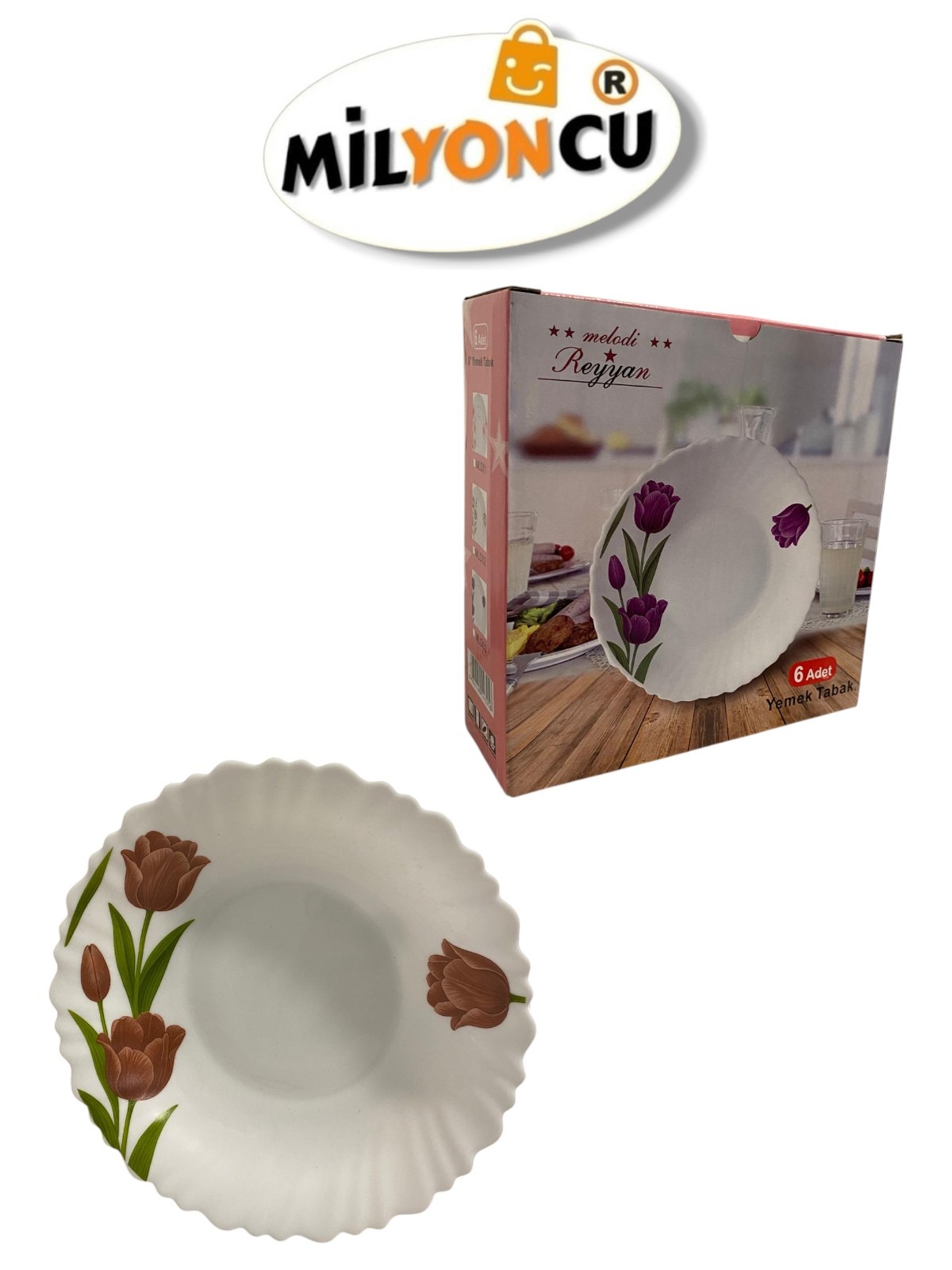 REYYAN 6’LI PASTA TABAĞI 19 CM MLD03