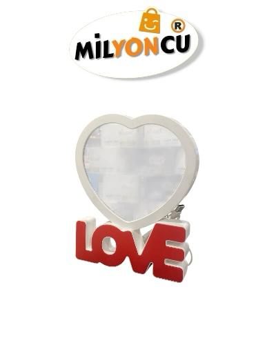 LOVE TEMALI IŞIKLI KALP ÇERÇEVE (7734--2)