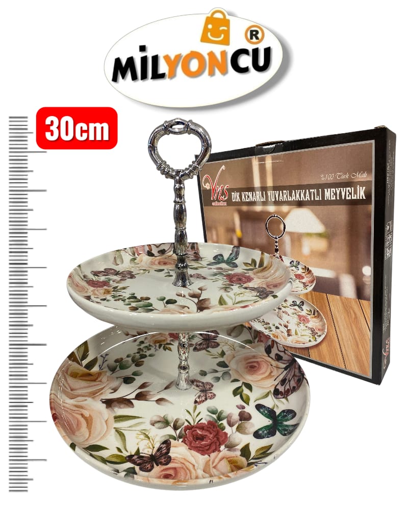 YNS DESENLİ 2 KATLI MEYVELİK