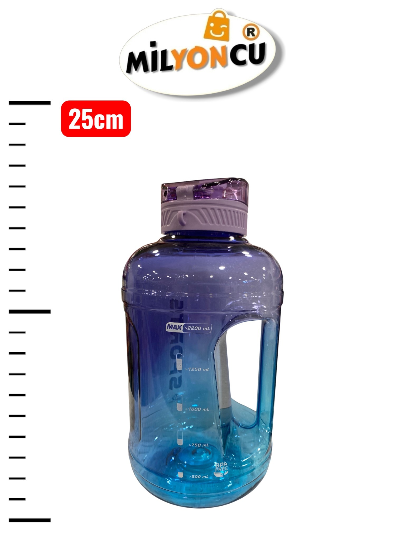 BEE HOME HACİMLİ SU MATARASI 2.2 LT