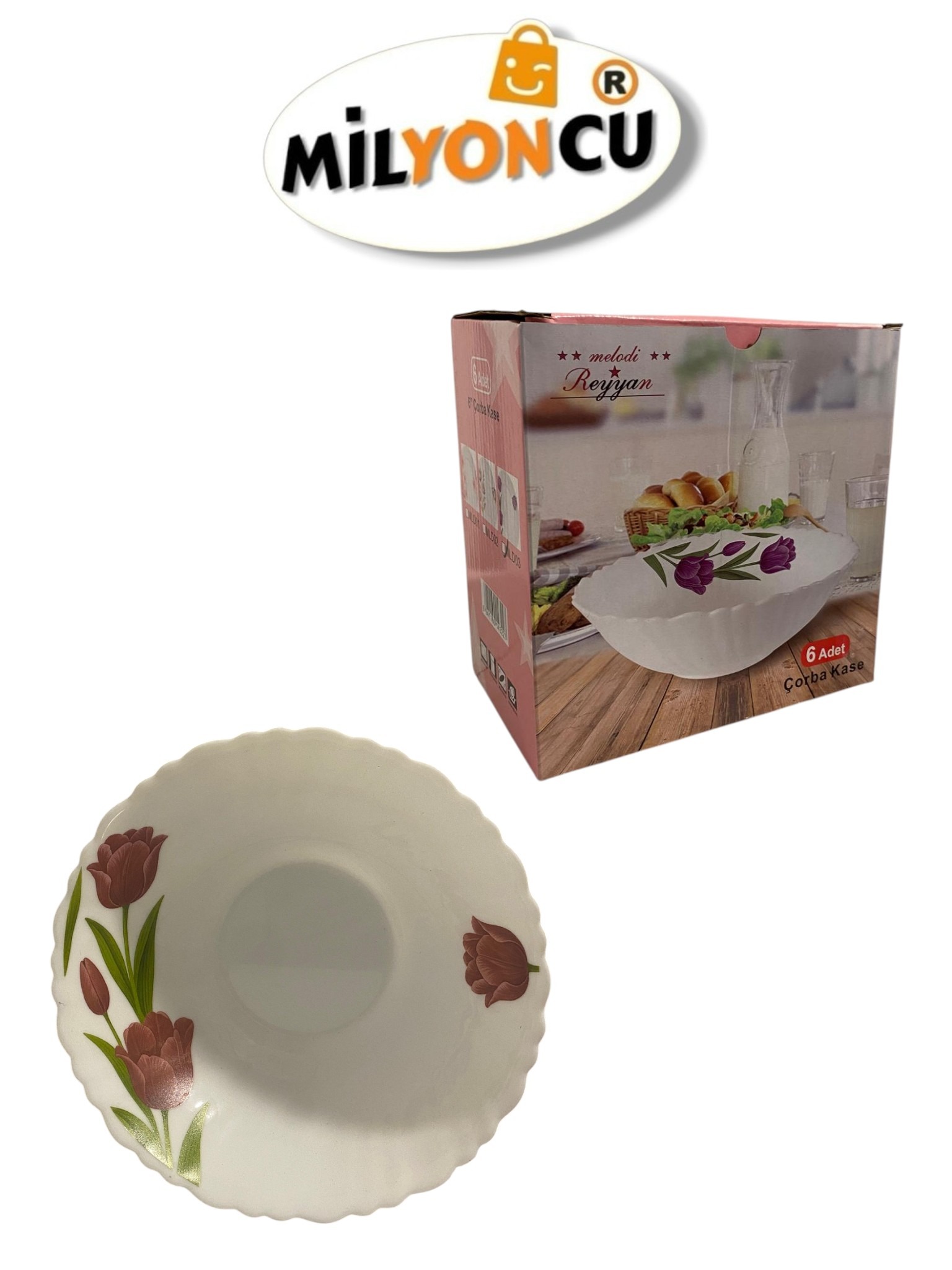 REYYAN 6’LI ÇORBA KASE 15 CM MLD03