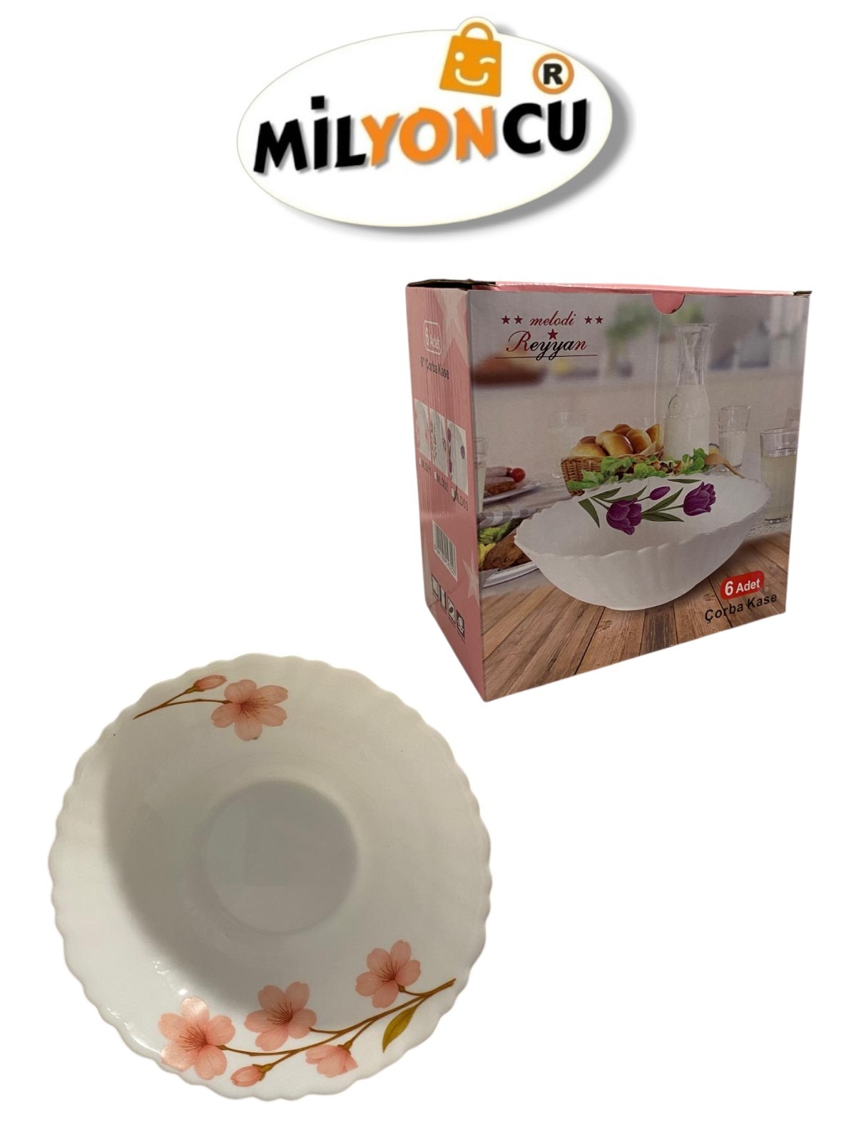 REYYAN 6’LI ÇORBA KASE 15 CM MLD01