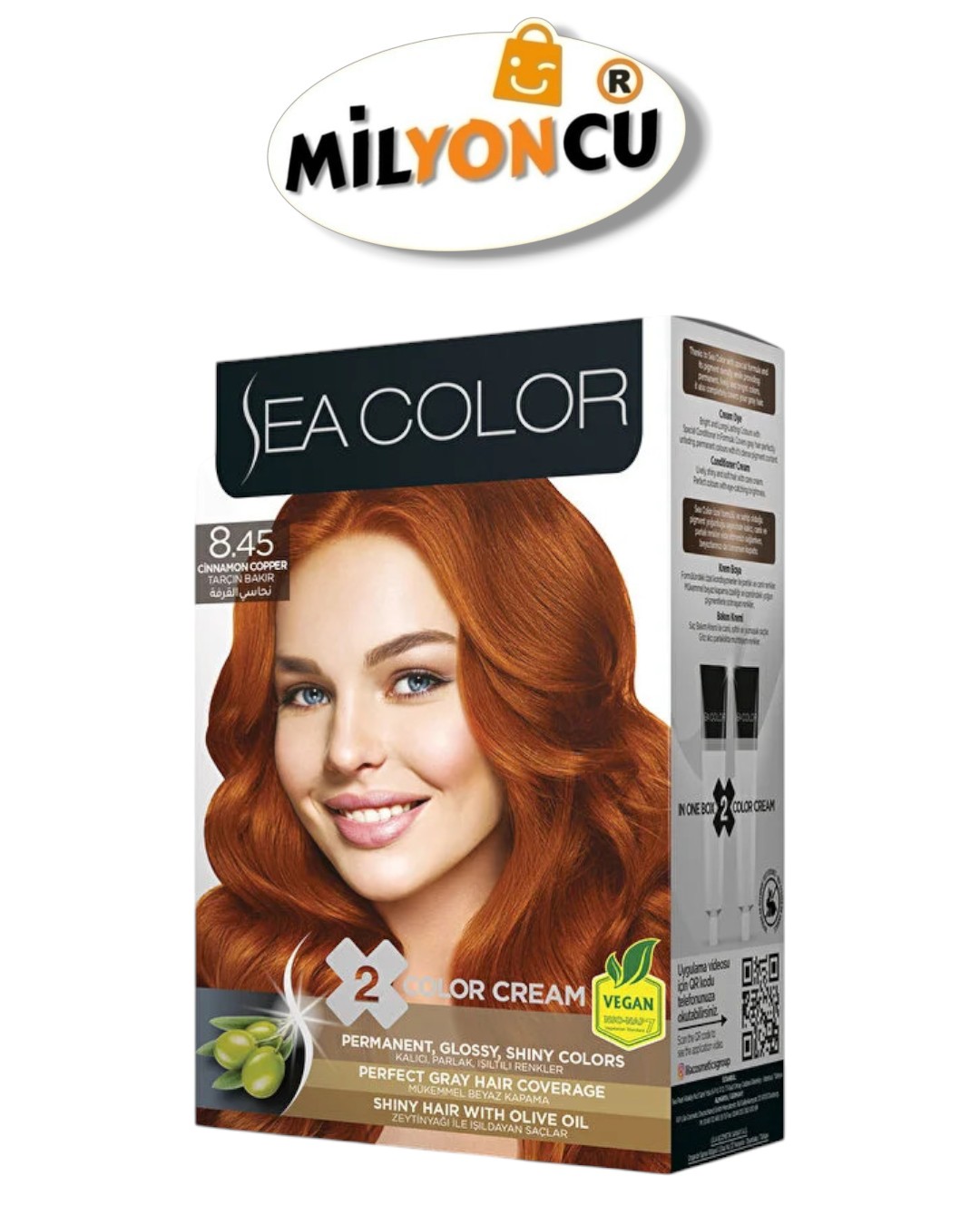 SEA COLOR 8.45 TARÇIN BAKIR SAÇ BOYASI