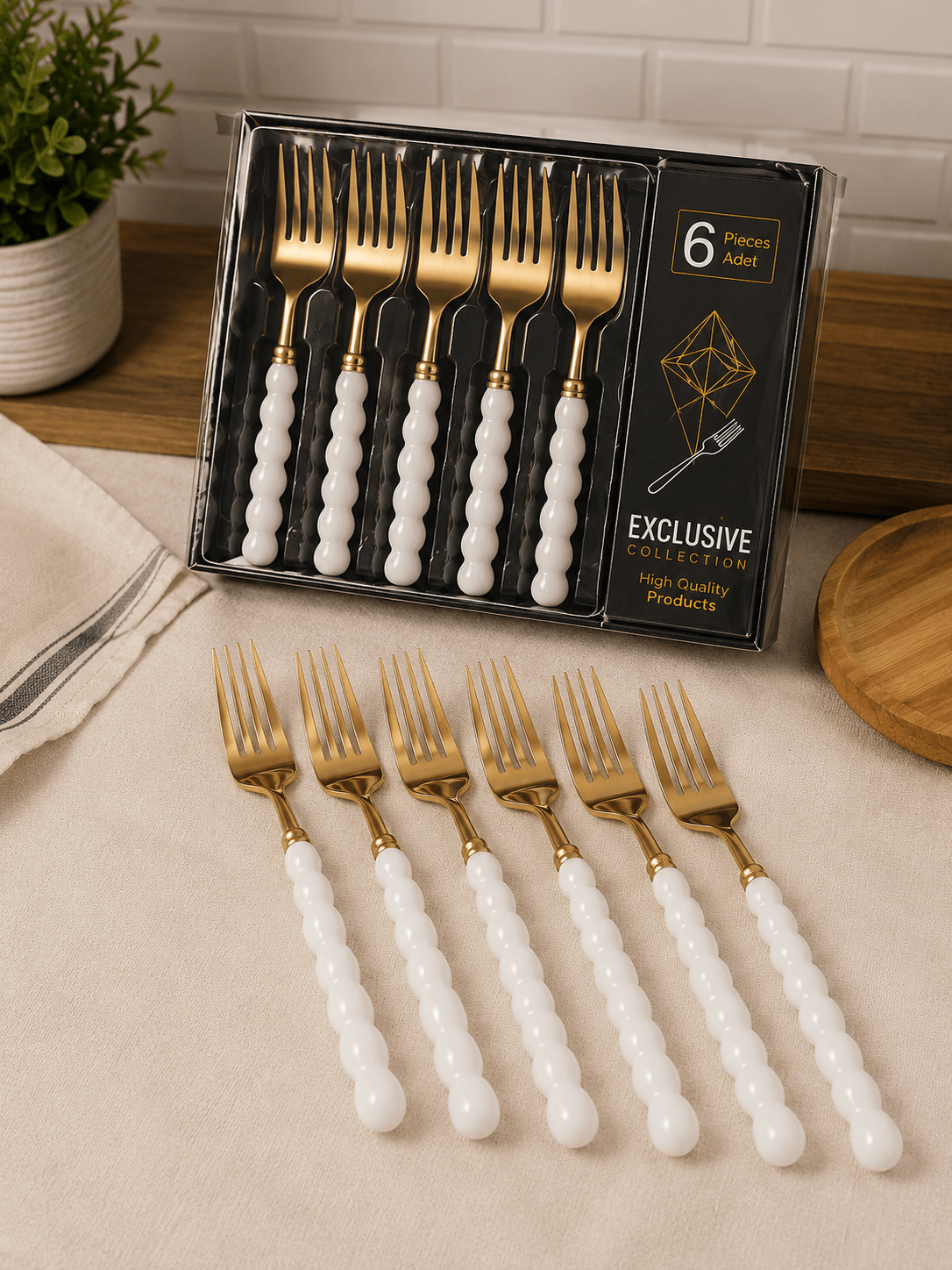 ERKAYA BONCUK GOLD YEMEK ÇATALI